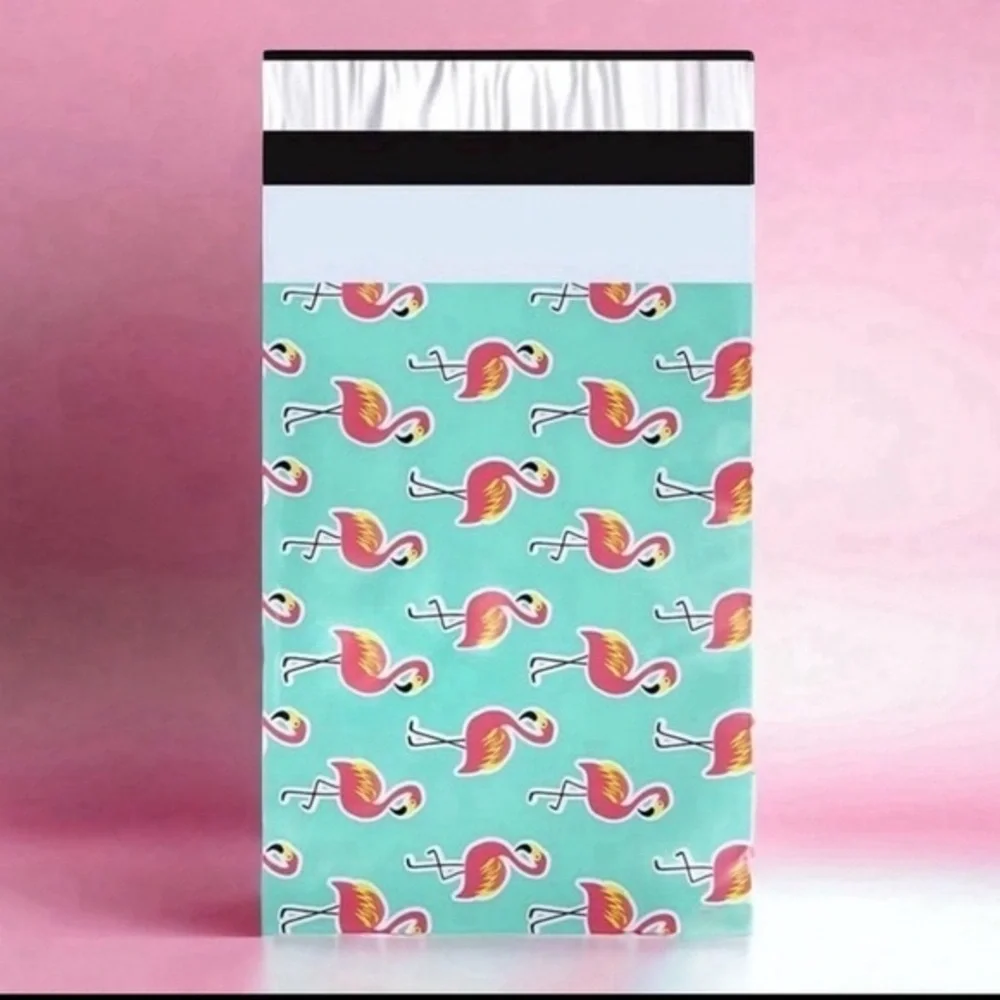 (10) 6x9 Flamingo Poly Mailers